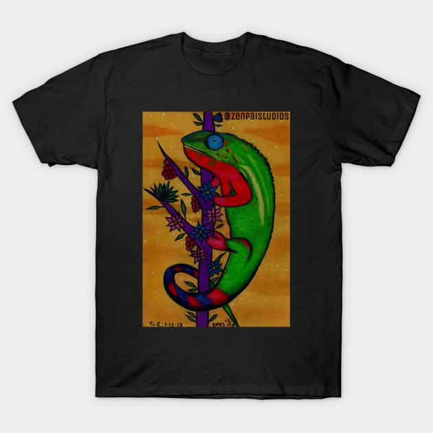 Karma Chameleon T-Shirt by Zenpaistudios